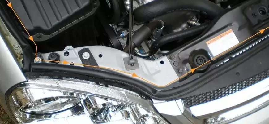 Защита подкапотного пространства Chevrolet Lacetti