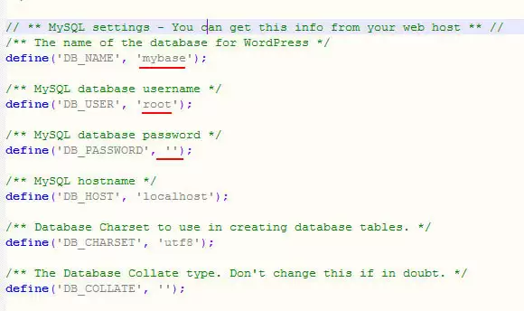 вносим изменения в трех строках